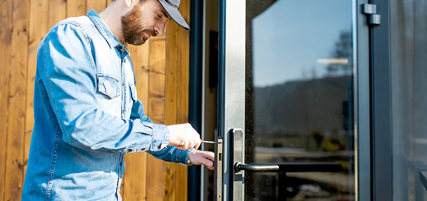 Frameless Glass Storefront Door Locks Replacement in Lake Worth, FL
